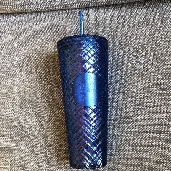 Starbucks Jeweled Diamond Blue Azure Holiday 2022 Ice Tumbler Venti Gift - Picture 4 of 14